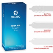 Презервативы OKOTO Mega Mix - 18 шт. - Sitabella - купить с доставкой в Коврове