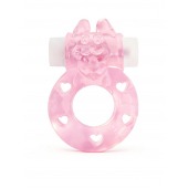 Розовое эрекционное виброкольцо в форме зайчика - 1137 - в Коврове купить с доставкой