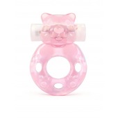 Розовое эрекционное виброкольцо в форме мишки - 1137 - в Коврове купить с доставкой