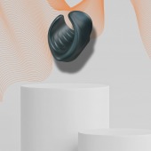 Серый сквозной мастурбатор с вибрацией Manwan Starter - Manwan - в Коврове купить с доставкой