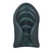 Серый сквозной мастурбатор с вибрацией Manwan Starter - Manwan - в Коврове купить с доставкой