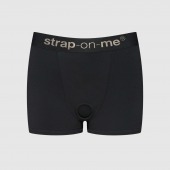 Черные трусики-боксеры для фиксации насадок Strap-on-me Harness Lingerie Allure - size XL - Strap-on-me - купить с доставкой в Коврове
