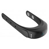 Черное эрекционное виброкольцо на ремешках - Boys of Toys - в Коврове купить с доставкой