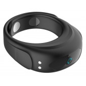 Черное эрекционное виброкольцо на ремешках - Boys of Toys - в Коврове купить с доставкой