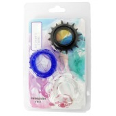 Набор из 3 эрекционных колец разного цвета и рельефа - Boys of Toys - в Коврове купить с доставкой