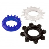 Набор из 3 эрекционных колец разного цвета и рельефа - Boys of Toys - в Коврове купить с доставкой