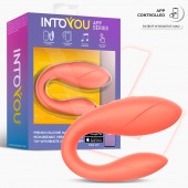 Коралловый интерактивный вибромассажёр для пар Couple Toy Salmon - Intoyou
