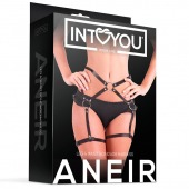 Черные стрепы на бёдра Aneir - Intoyou - купить с доставкой в Коврове