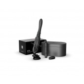 Черная секс-машина с функцией нагрева, насадками и присоской Sesh - Zalo - купить с доставкой в Коврове