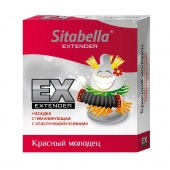 Стимулирующая насадка Sitabella Extender  Красный молодец - Sitabella - купить с доставкой в Коврове