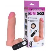 Фаллическая насадка Харнесс UNICOCK 8  с вибрацией - 20 см. - LOVETOY (А-Полимер) - купить с доставкой в Коврове