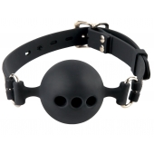 Силиконовый кляп-шар с отверстиями для дыхания Silicone Breathable Ball Gag Small - Pipedream - купить с доставкой в Коврове