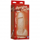 Фаллоимитатор с имитацией семяизвержения The Amazing Squirting Realistic Cock - 18,8 см. - Doc Johnson