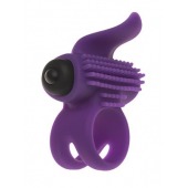 Эрекционное кольцо с подхватом мошонки и стимуляцией клитора Bullet Lastic Ring - Adrien Lastic - в Коврове купить с доставкой