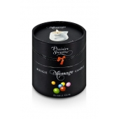 Массажная свеча с ароматом бубль-гума Bougie de Massage Gourmande Bubble Gum - 80 мл. - Plaisir Secret - купить с доставкой в Коврове