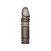 Дымчатая закрытая насадка ToyFa XLover с чешуйками и пупырышками - 13,5 см. - ToyFa - в Коврове купить с доставкой