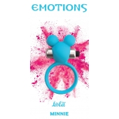 Голубое эрекционное виброколечко Emotions Minnie Breeze - Lola Games - в Коврове купить с доставкой