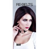 Чёрный чокер-кляп Iman Black - Rebelts - купить с доставкой в Коврове