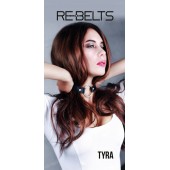 Чёрный кожаный чокер-кляп Tyra Black - Rebelts - купить с доставкой в Коврове