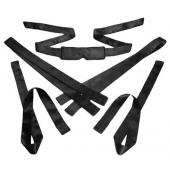 Бондажный набор из сатиновых лент Bordeaux 5 Piece Satin Bondage Set - XR Brands - купить с доставкой в Коврове