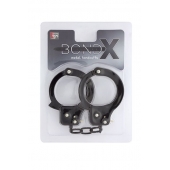 Чёрные наручники из листового металла BONDX METAL CUFFS BLACK - Dream Toys - купить с доставкой в Коврове