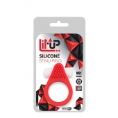 Красное эрекционное кольцо LIT-UP SILICONE STIMU RING 1 RED - Dream Toys - в Коврове купить с доставкой