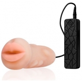 Мастурбатор-ротик с вибрацией REALSTUFF VIBRATING MASTURBATOR MOUTH - Dream Toys - в Коврове купить с доставкой