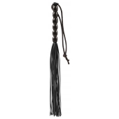 Чёрная мини-плеть из резины Rubber Mini Whip - 22 см. - Blush Novelties - купить с доставкой в Коврове