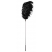 Стек с большим чёрным пером Large Feather Tickler - 65 см. - Blush Novelties - купить с доставкой в Коврове
