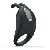 Чёрное эрекционное кольцо с вибрацией Rabbit Vibrator - Baile - в Коврове купить с доставкой