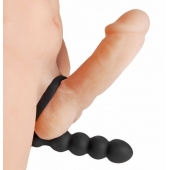 Насадка для двойного проникновения Double Fun Cock Ring with Double Penetration Vibe - XR Brands - в Коврове купить с доставкой