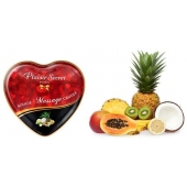 Массажная свеча с ароматом экзотических фруктов Bougie Massage Candle - 35 мл. - Plaisir Secret - купить с доставкой в Коврове