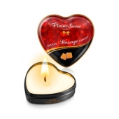 Массажная свеча с ароматом карамели Bougie Massage Candle - 35 мл. - Plaisir Secret - купить с доставкой в Коврове