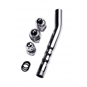 Металлический анальный душ с тремя насадками - ToyFa - купить с доставкой в Коврове