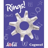 Прозрачное эрекционное кольцо Rings Cogweel - Lola Games - в Коврове купить с доставкой