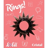 Чёрное эрекционное кольцо Rings Cristal - Lola Games - в Коврове купить с доставкой