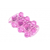 Розовая насадка на пенис Rings Armour - Lola Games - в Коврове купить с доставкой