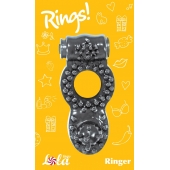 Чёрное эрекционное кольцо Rings Ringer - Lola Games - в Коврове купить с доставкой