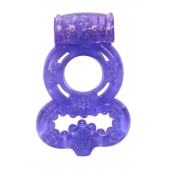 Фиолетовое эрекционное кольцо Rings Treadle с подхватом - Lola Games - в Коврове купить с доставкой