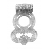 Прозрачное эрекционное кольцо Rings Treadle с подхватом - Lola Games - в Коврове купить с доставкой