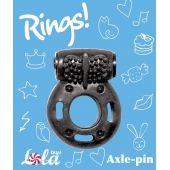 Черное эрекционное кольцо с вибрацией Rings Axle-pin - Lola Games - в Коврове купить с доставкой