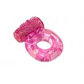 Розовое эрекционное кольцо с вибрацией Rings Axle-pin - Lola Games - в Коврове купить с доставкой