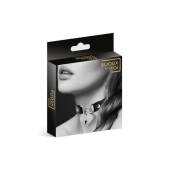 Черный чокер с замком в форме сердца - Bijoux Pour Toi - купить с доставкой в Коврове