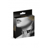 Чёрный чокер с кольцом в форме сердца - Bijoux Pour Toi - купить с доставкой в Коврове