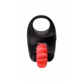 Чёрно-красное эрекционное виброкольцо Erotist - Erotist Adult Toys - в Коврове купить с доставкой