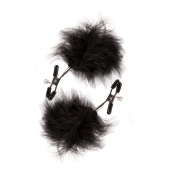 Зажимы для сосков с пухом FEATHERED NIPPLE CLAMPS - Blush Novelties - купить с доставкой в Коврове