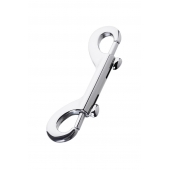 Серебристый двухсторонний карабин TOYFA Metal - ToyFa - купить с доставкой в Коврове