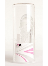 Прозрачная гелевая насадка с клиторальным отростком - 13 см. - Toyfa Basic - в Коврове купить с доставкой