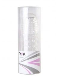 Прозрачная закрытая гелевая насадка - 13,5 см. - Toyfa Basic - в Коврове купить с доставкой