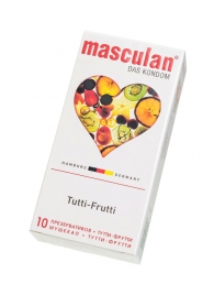 Жёлтые презервативы Masculan Ultra Tutti-Frutti с фруктовым ароматом - 10 шт. - Masculan - купить с доставкой в Коврове